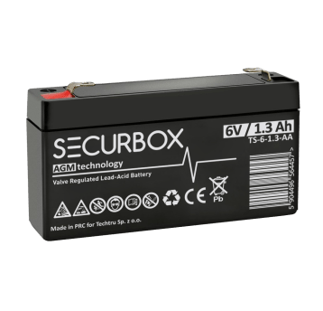 SECURBOX Akumulator VRLA AGM 6V 1,3Ah