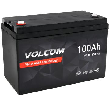 VOLCOM Akumulator VRLA AGM 12V 100Ah (Żywotność 3-5 lat)