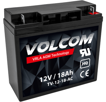 VOLCOM Akumulator VRLA AGM 12V 18Ah (Żywotność 3-5 lat)